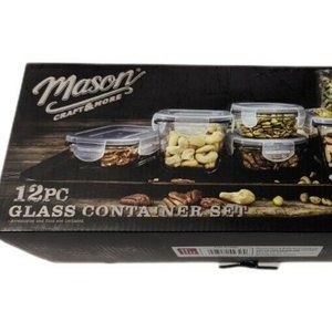 Mason Craft & More 12pc Glass Container Set